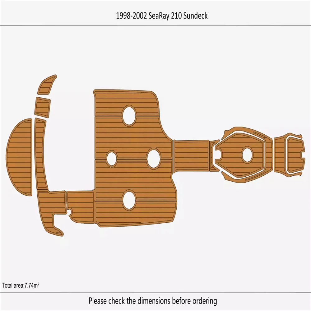 1999-2002 Sea Ray 210 Sundeck Cockpit Swim platform 1/4