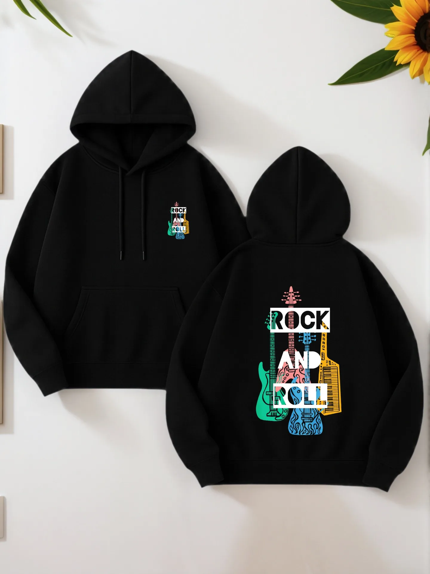 

Graphic Hoodie Men, Letter - Print Pullover Hoodie for Men, Casual Style, Soft Fabric, for Everyday Wear