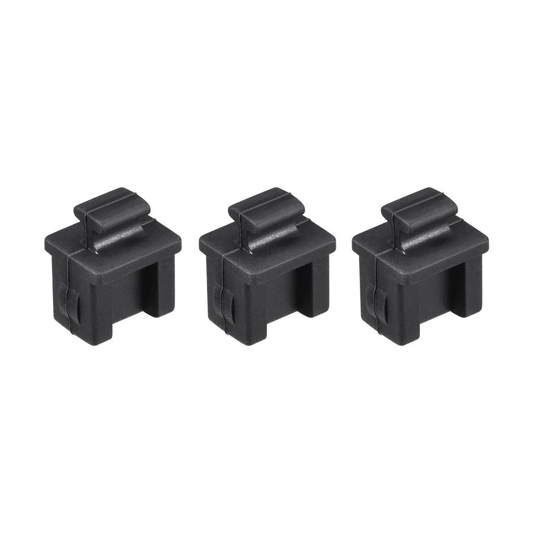 Uxcell 5pcs SFP Port Silicone Protectors Cap Port Cover Anti Dust Plug 14mmx12mmx17mm Black Silicone Anti-dust Stopper