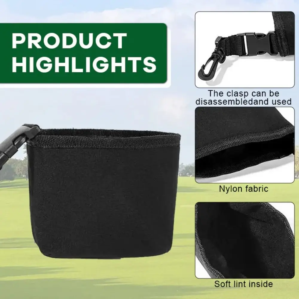 Toalla de Microfibra Portátil para Limpiar Palos de Golf, Lavador de Pelotas de Golf Multifuncional y Duradero, Accesorio Profesional para el Cuidado de Palos de Golf