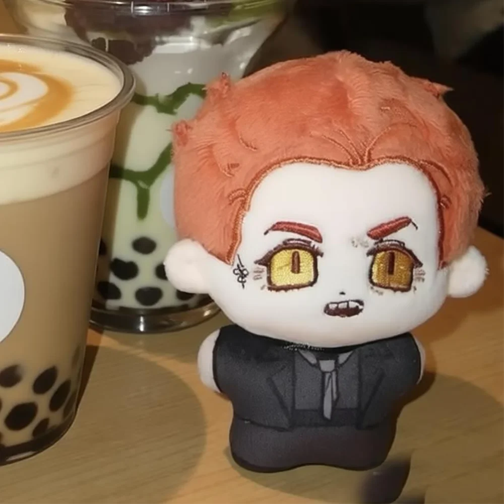 

Pendant Aziraphale Good Omens Plusie Doll 10cm Cartoon Body Print Crowley Stuffed Toy Ornament Doll Fans Birthday XMAS Gift