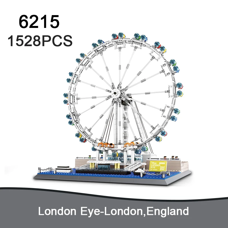 England London Eye-London 1528pcs Puzzle Building Block Set MOC Bricks Kid's Educational Toy 6215