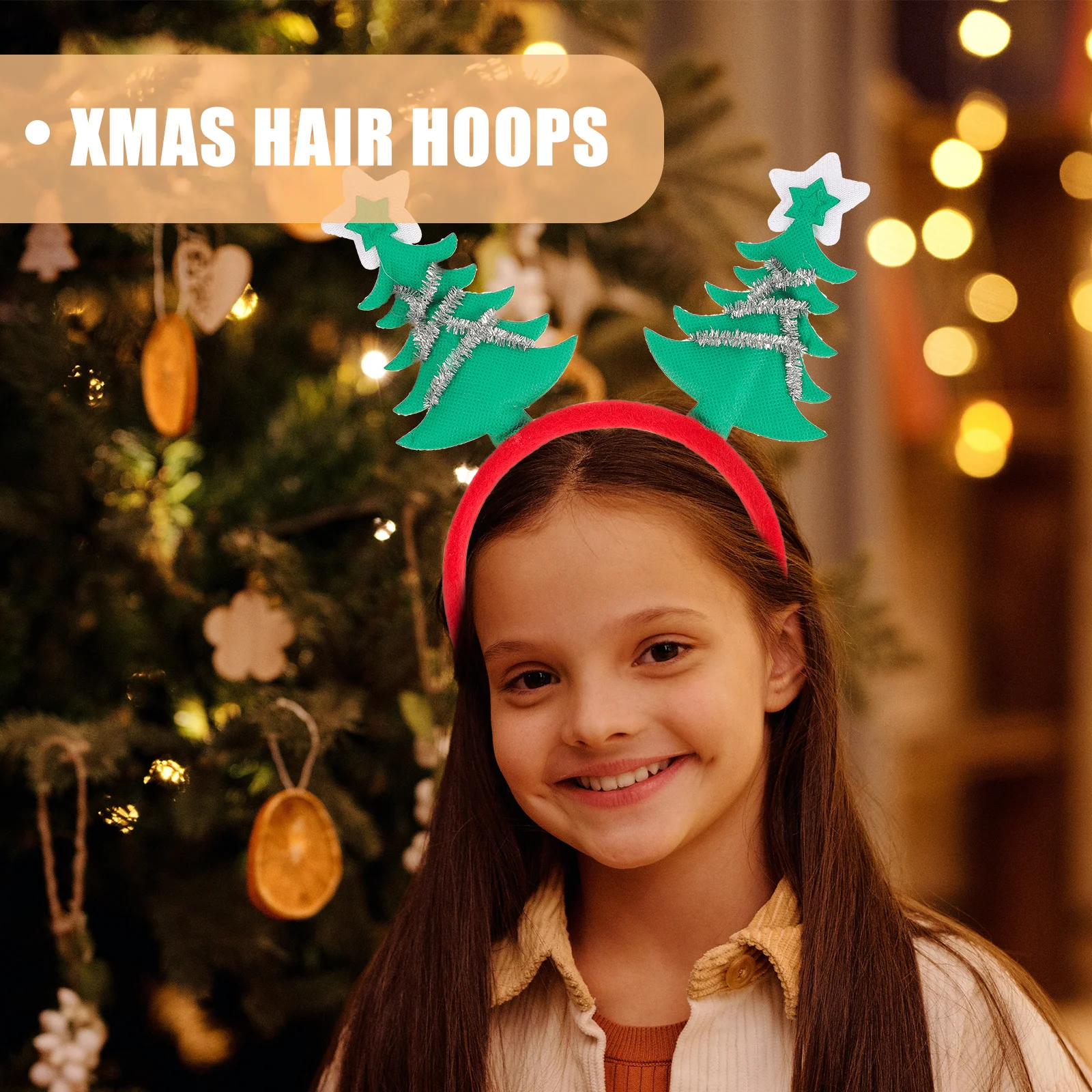 

6Pcs Christmas Headbands Xmas Hair Hoops Lightweight Party Decoration Xmas Cosplay Photo Props Holiday Hair Accessories