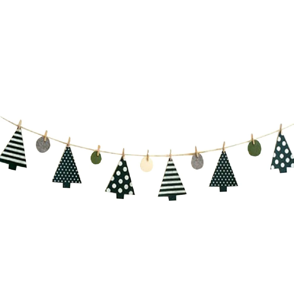 

Christmas Decorations Pine Tree Banner Garland Party Wedding Garden Decoration Hanging Sturdy Wired Photography Prop