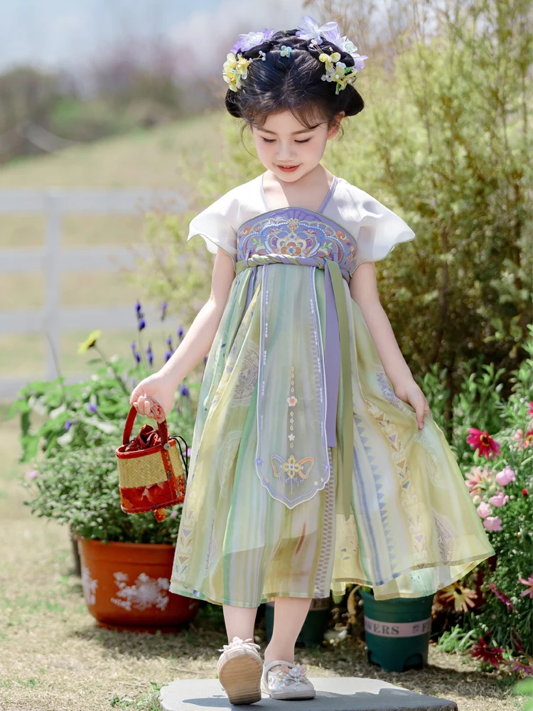 princ-sle-tang-costume-dr-children's-summer-new-arrival-soft-fabric-girl's-dr-embroidered-details-daily-wear