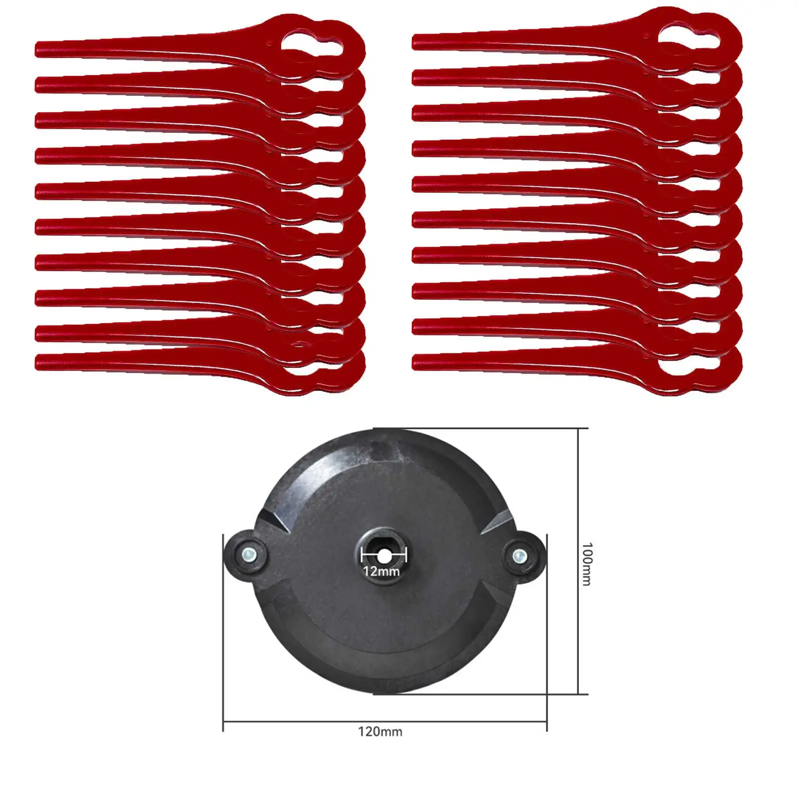 20Pcs For Lawn Trimmer Replacement Blades Cutting Disc For PRTA 20-LiA1 LIDL IAN 311046 91099406 Plastic Blades