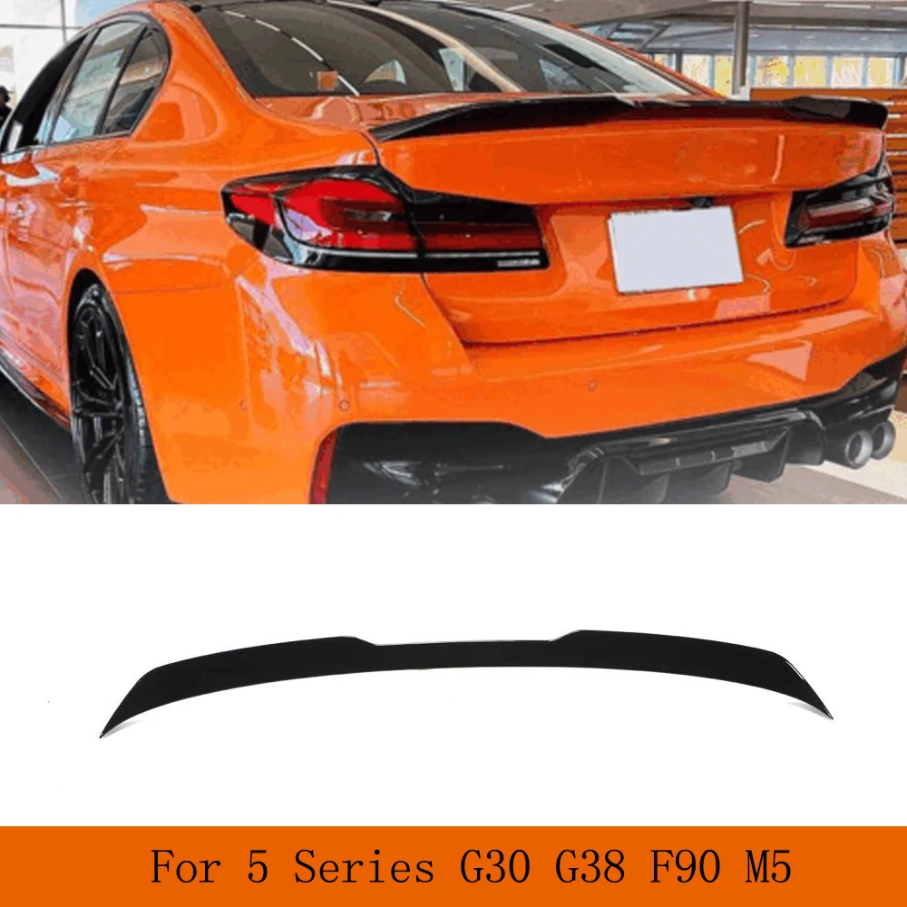 

ABS Glossy Black Spoiler Car Rear Trunk Boot Lip Wing Spoiler for BMW 5 Series G30 G38 530i 540i F90 M5 Sedan 4-Door 2017-2022