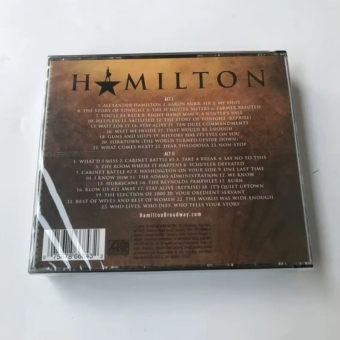 فيلم هاميلتون لين مانويل ميراندا الموسيقى CD ألبوم هاميلتون إنسترومنتلز OST 2 قطعة سجل الموسيقى #2