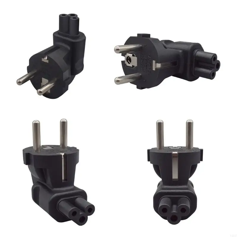 Set 2 stks EU 4,8 mm naar IEC320 C5 Adapter Converter voor laptopprinter notebook