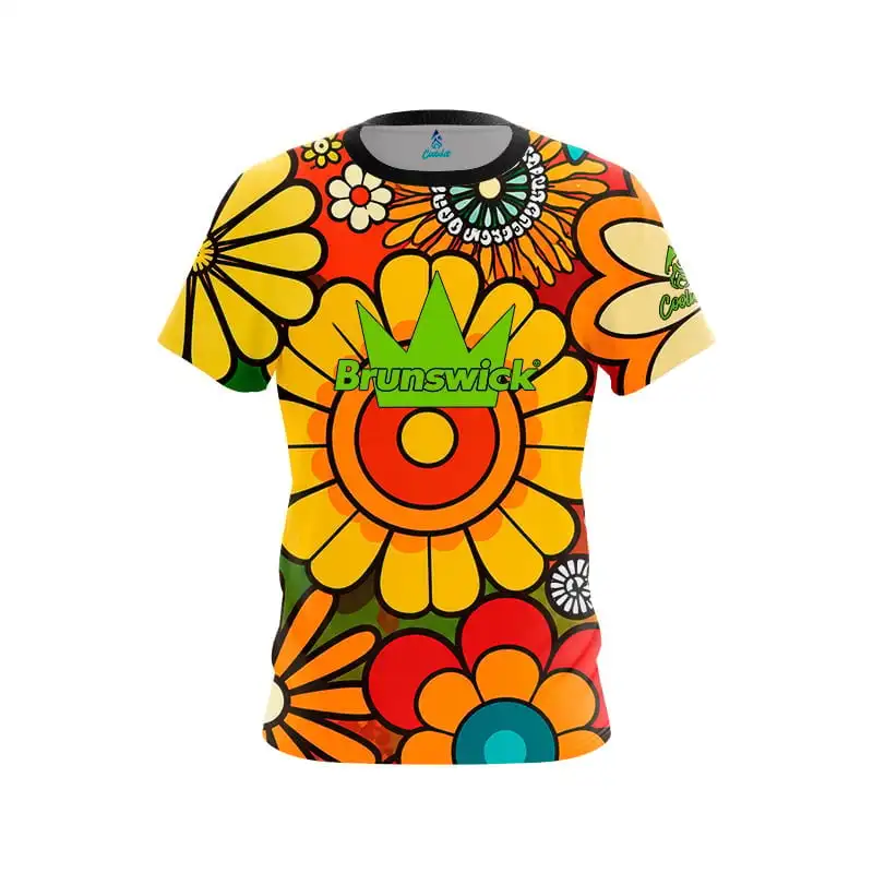 Regenbogen-Konfetti-Party-Bowling-Trikot, Kurzarm, 3D-Sport, atmungsaktiv, schnelltrocknend, geeignet für Familienkleidung – Detail 1