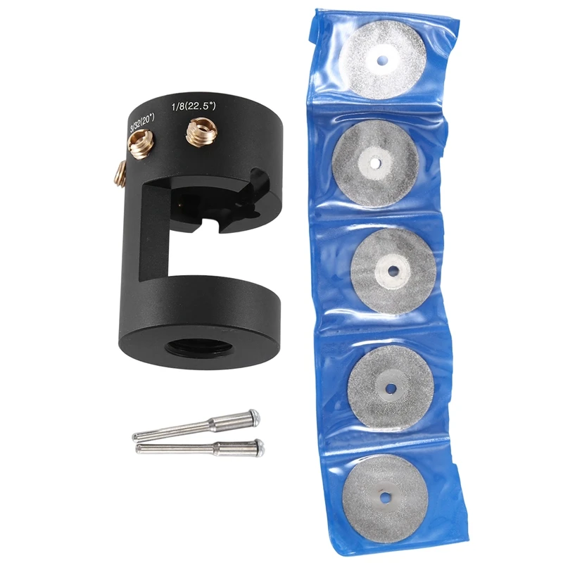 Tungsten Electrode Sharpener Grinder Head Set Kit TIG Welding Tool With Cut-Off Slot Multi-Angle &Amp, Offsets, Horizontal Hole