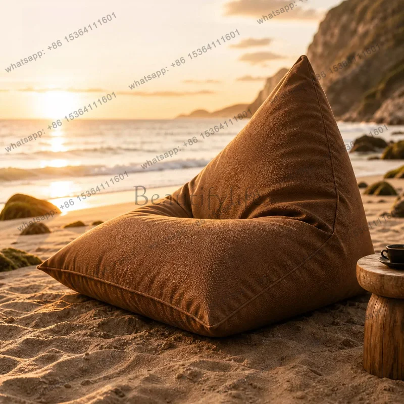 LDSleeping Relaxer Bean Bag Sofas Tatami Brown Soft Modern Bean Bag Sofas Floor Girls Kitchen Puffs Asiento Living Room