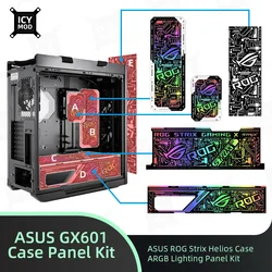 ASUS GX601 Case Lighting panel kit ARGB Laser Engraved Lighting Plate ROG Strix Helios Refit Custom PC MOD Gabinete Shroud