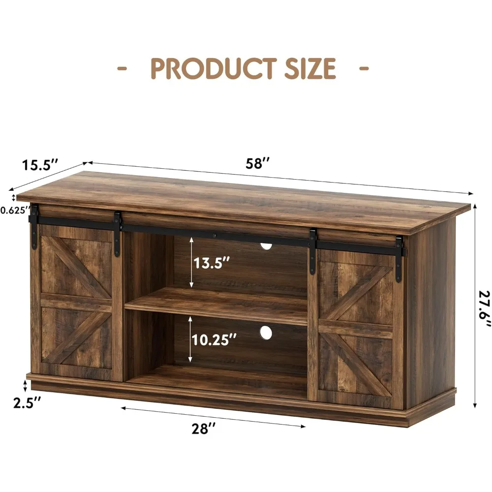 خزانة جانبية من خشب البارنوود الريفي مع أبواب منزلقة لتخزين غرفة الطعام وبار القهوة
