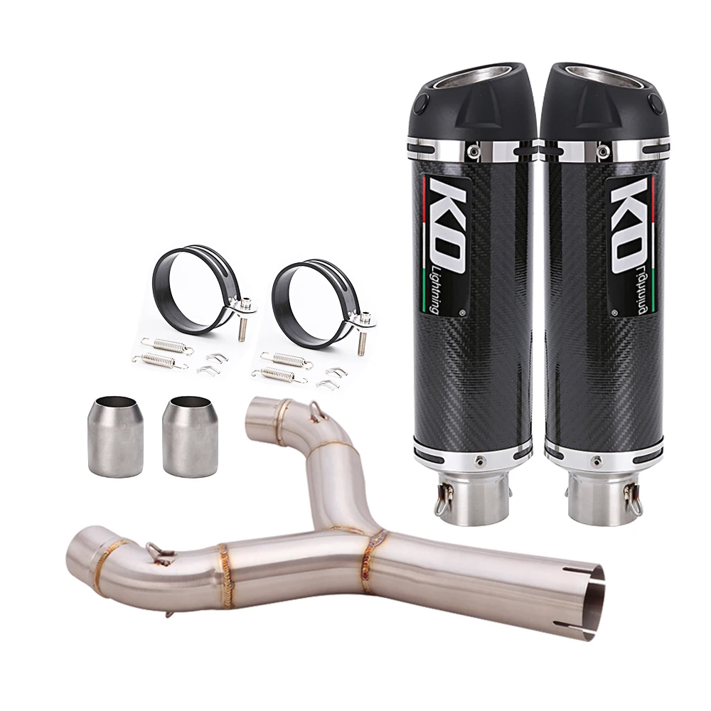 

Slip On For Aprilia SHIVER750/750 GT 2008-2017 Motorcycle Exhaust Escape System Mid Link Pipe Muffler Stainless Steel