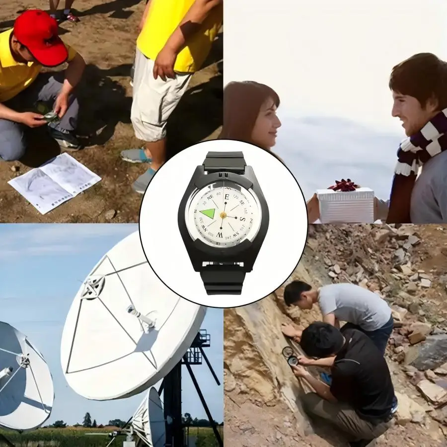 Picture 6: Portable Precision Compass Outdoor Wearable Wrist - Basic Orienteering - Heavy-Duty ABS Construction,Magnetic Compass