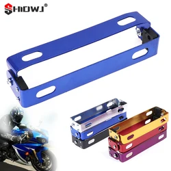 1PC Aluminum Universal Motorcycle Adjustable Angle License Plate Bracket Holder Adjustable Angle Metal Bracket Easy 18x5.5x2.5cm