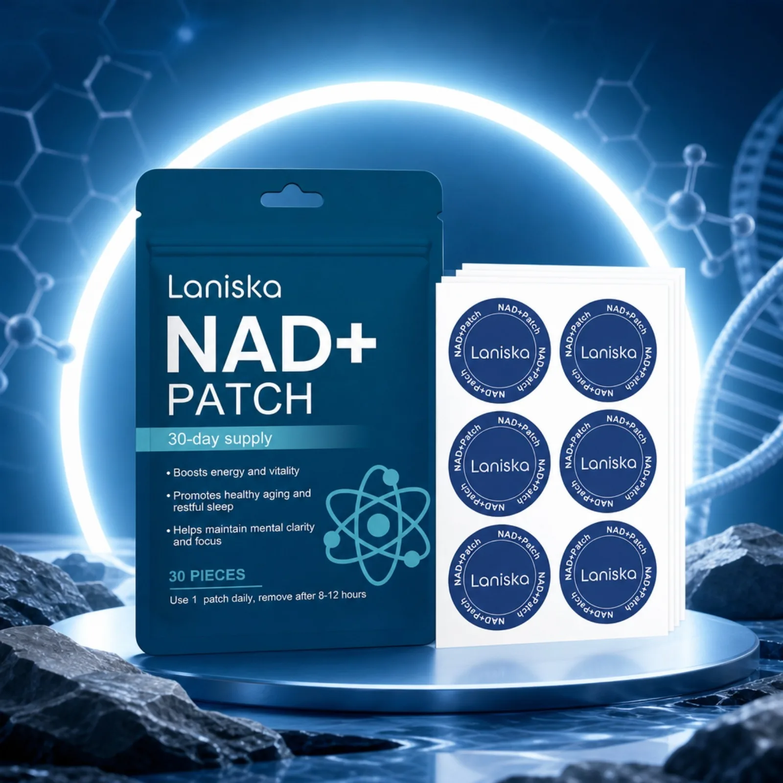 NAD+ Hautpflege-Patch Nährend Tragbar Einfach Anzuwenden Sanfte Tägliche Pflege Leichtgewichtig Feuchtigkeitsspendend Tragbare Nährende Hautpatches – Detail 2