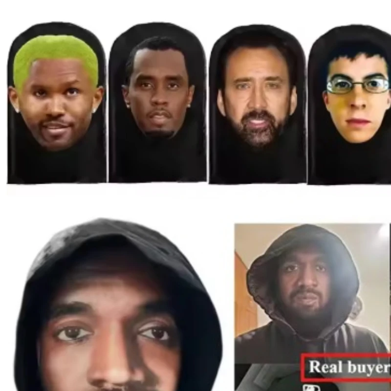 مثيرة للاهتمام ثلاثية الأبعاد مطبوعة سلس رونالدو كاني قناع قبعة تأثيري قناع الوجه حفلة تأثيري الدعائم الماسكارا قناع الهالوين