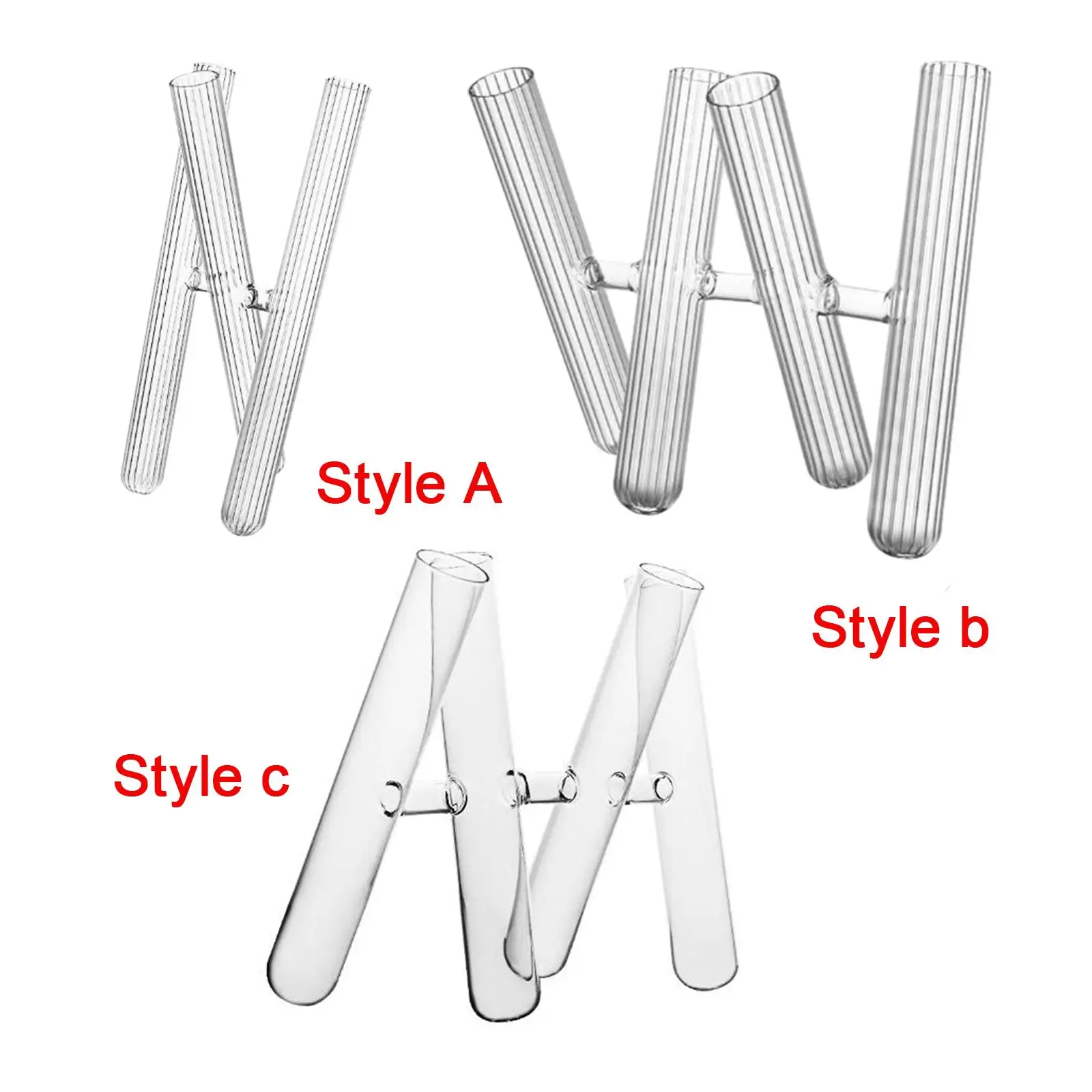 Test Tube Vases for Flowers Creative Flower Arrangement Plant Holder for Table Centerpiece Bookshelf Wedding Dorm Sturdy Room