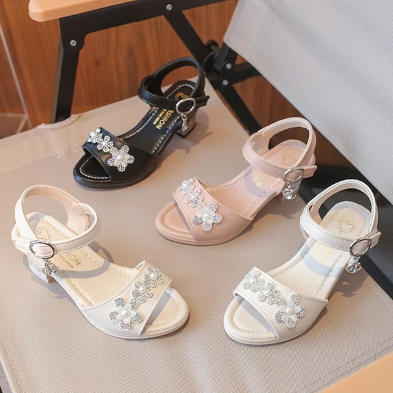 

Fashion Plus Size Girls Princess Shoes2026summer New Bow Kid Sandals Cute Versatile Girls Low Heel Beach Shoe Sandalias De Mujer