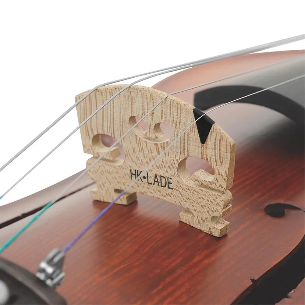 Figured Violin Bridge Polished Maple Wood Bridge 4/4 Size Acoustic Violin Musical Instrument Accessories