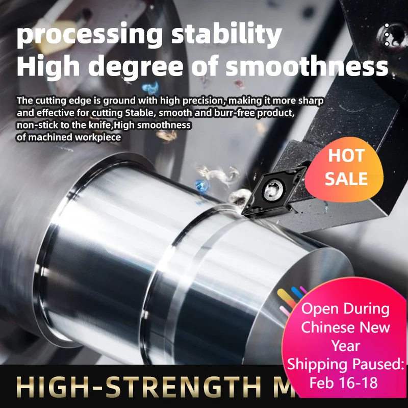 

Набор твердосплавных токарных пластины для внутренней обработки с ЧПУ, 10 шт. - серии DCMT070204/08, 11T304/308 и DCCT11T308