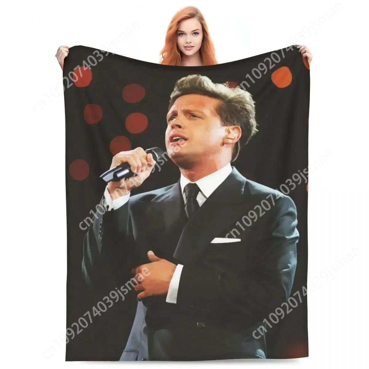 Warm Soft Blankets Travelling L-Luis Miguel Throw Blanket Mexican Singer Flannel Bedspread Couch Bed Funny Sofa Bed Custom