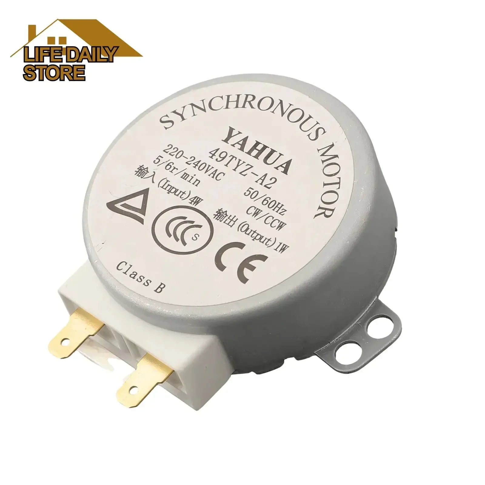 1PC 5-6 R/min Stable Synchronous Motor 49TVZ-A2 50/60Hz 4W Microwave Turntable Motor Microwave Accessories AC 220V-240V