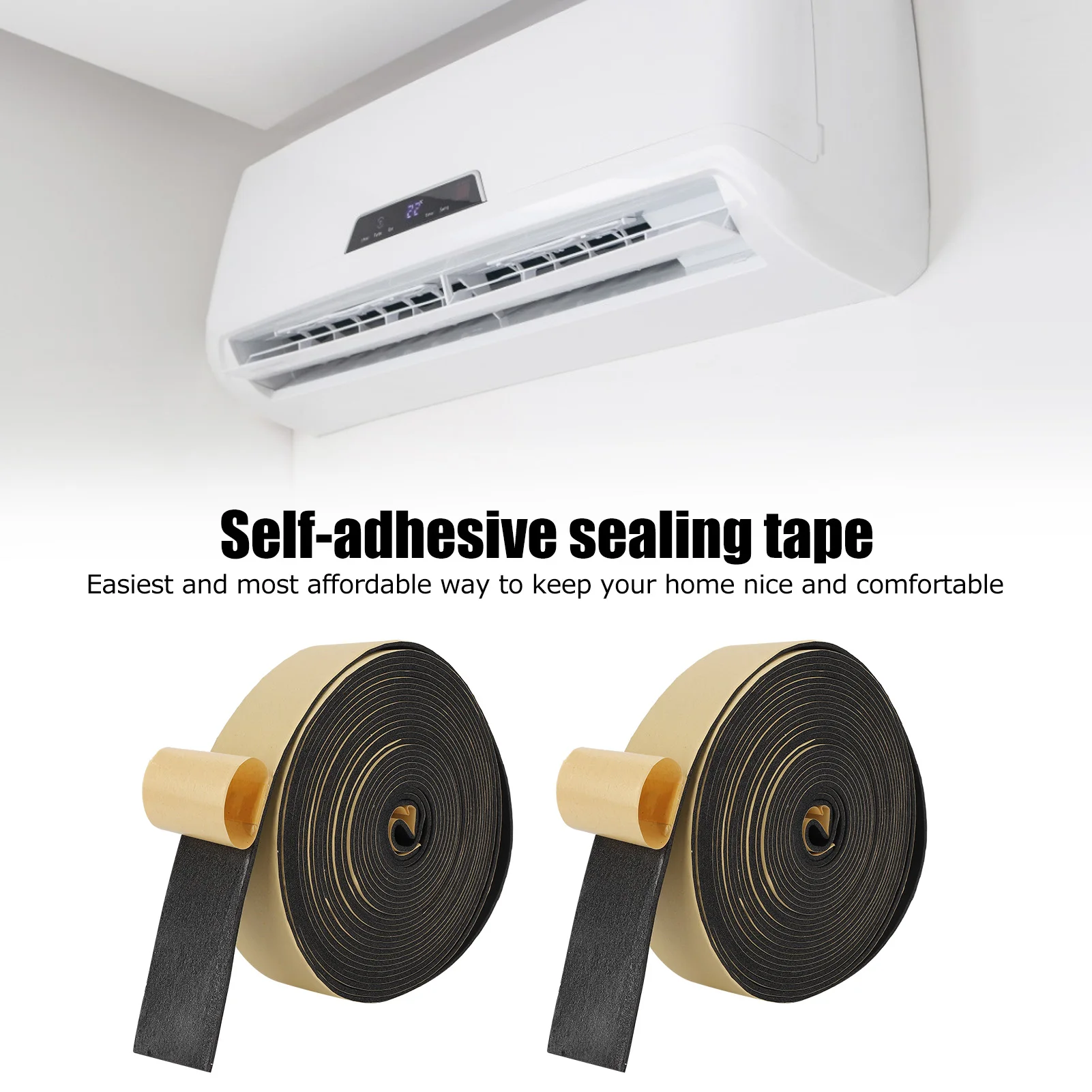 

Изоляционная лента для кондиционеров, самоклеящаяся уплотнительная лента, резиновый герметик, лента для труб, самоклеящаяся уплотнительная лента, герметизирующая лента