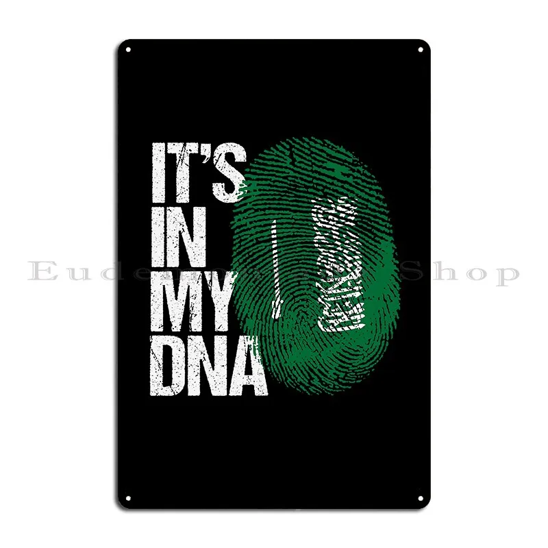 Saudi Arabia Its In My Dna Saudi Arabia Dna Metal Signs Create Retro Club Bar Garage Designing Tin Sign Poster