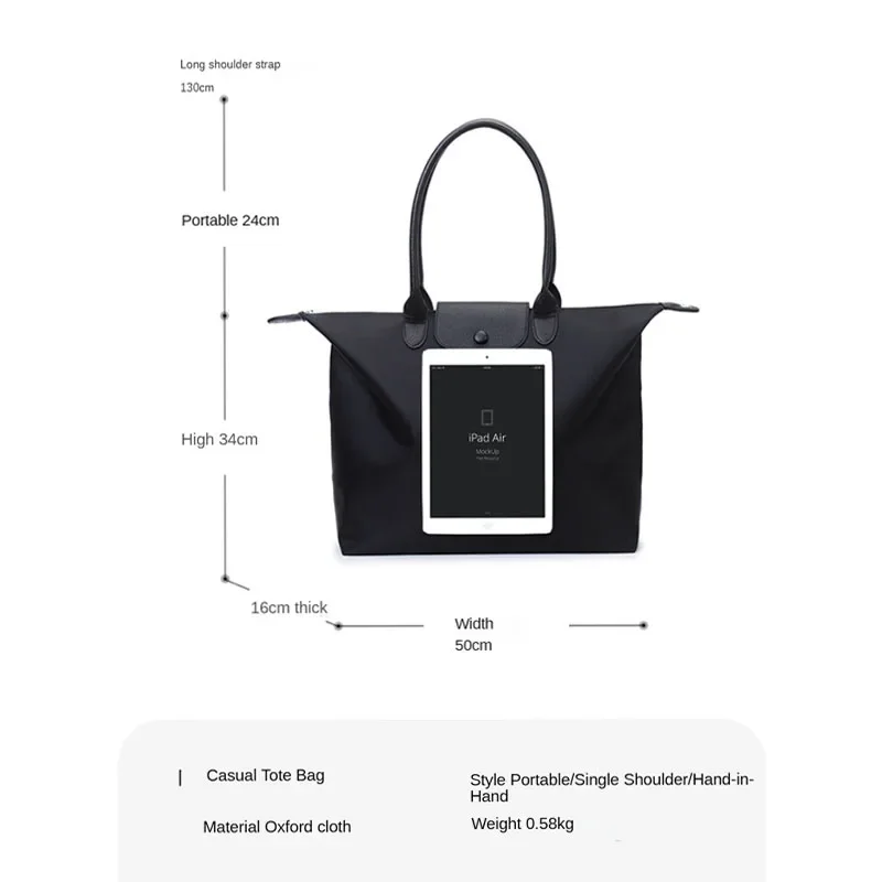 Tote bag Large Capacity Classic Tote Bag Folding Designer Fashion Casual Shoulder Bag Women High Quality nylon Handbags