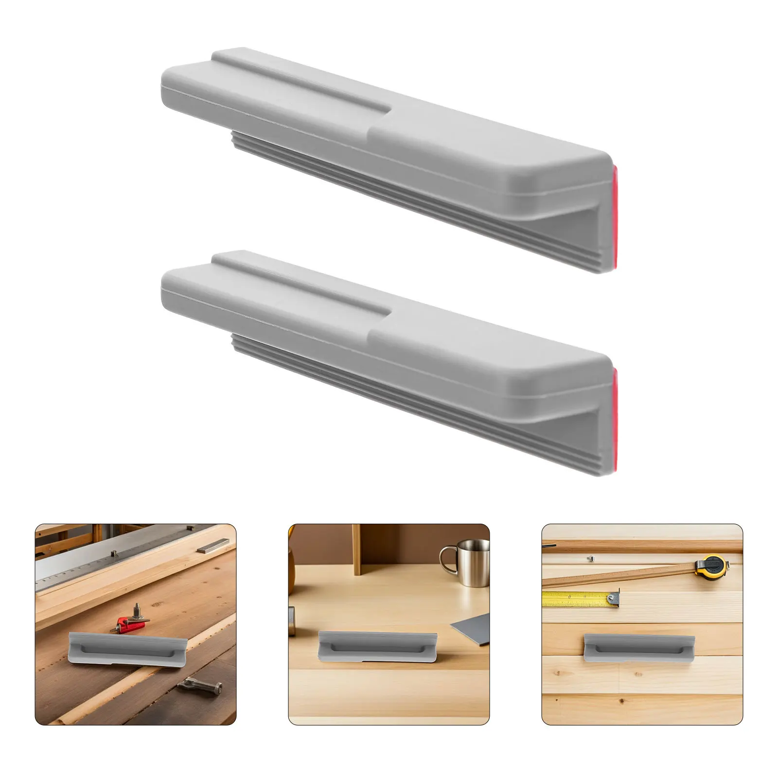 

2Pcs Black Foot Pull Cabinet Handles Touchless Opener for Trash Drawer Kitchen Garbage Drawer Foot Pulls Modern Design Hands