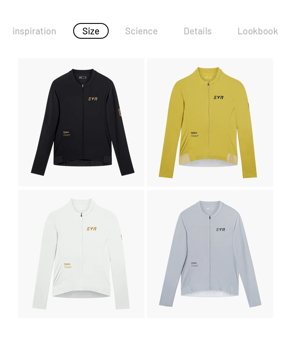 EVR Damen-Rennradtrikot Langarm Sonnenschutz Schnelltrocknend Outdoor-Radtrikot Hochelastisch Atmungsaktiv – Detail 4