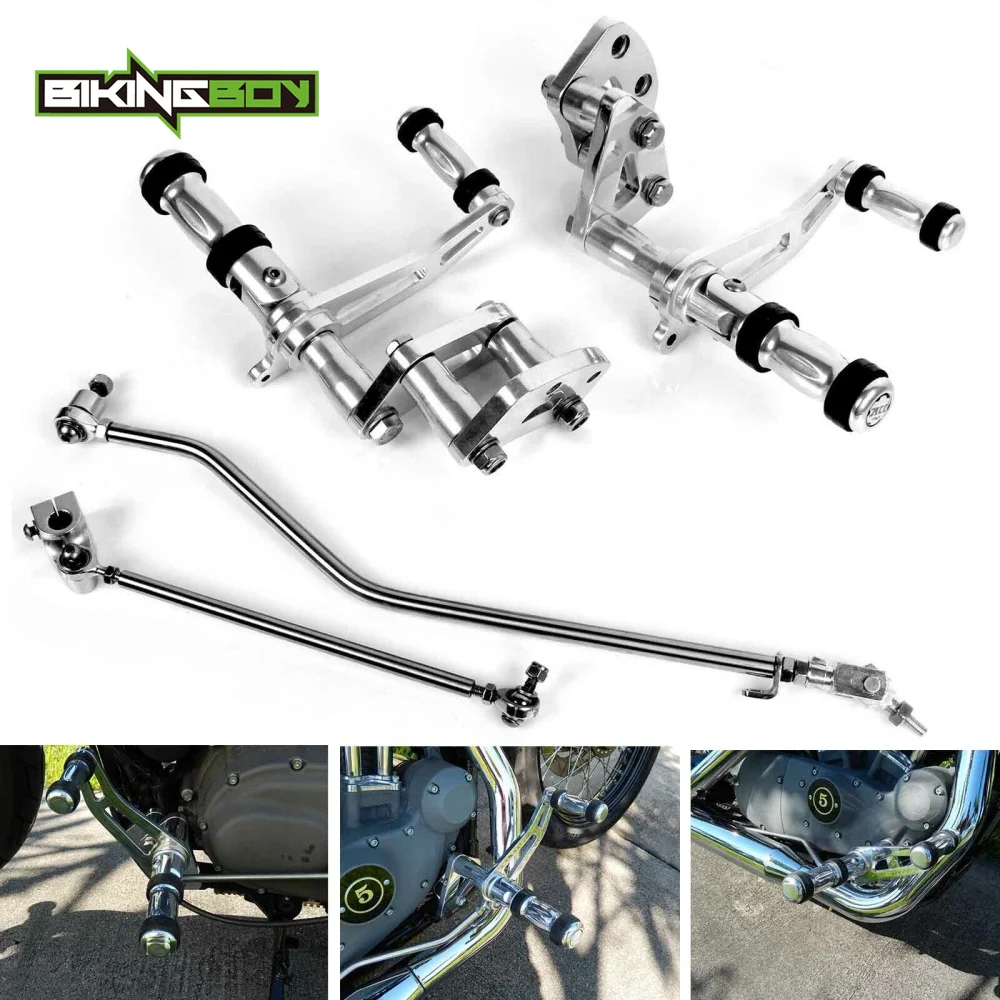 BIKINGBOY Sportster XLH XL883N XL1200X XL1200V XL883L XL883R XL1200C 87-23 05 06 07 08 09 10 11 12 13 14 15 16 Forward Control