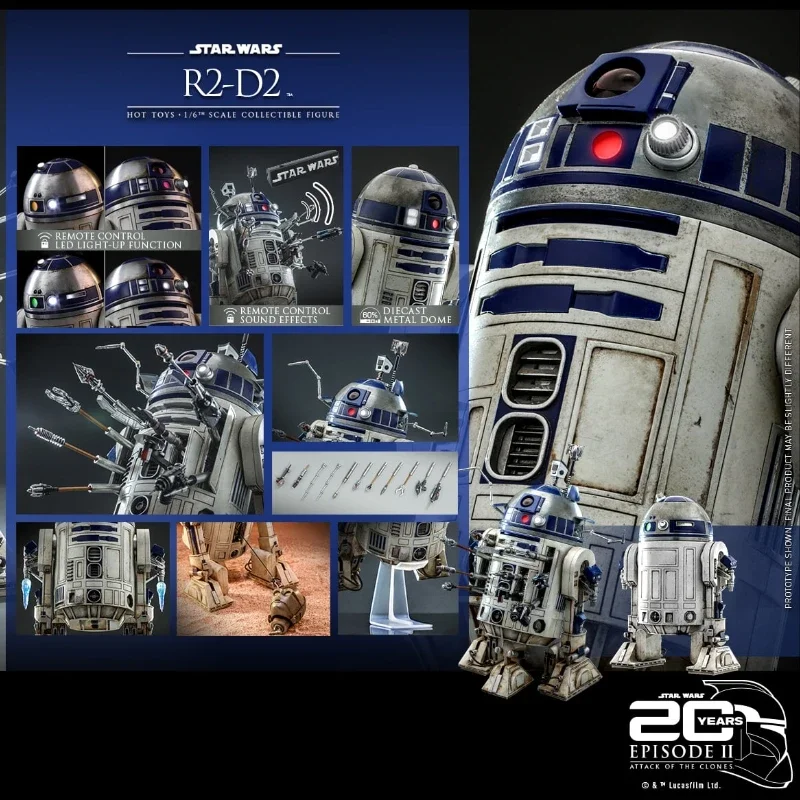 Spot Package Hottoys Ht 1/6 Mms651 R2-d2 Robot Star Wars Clone Attack