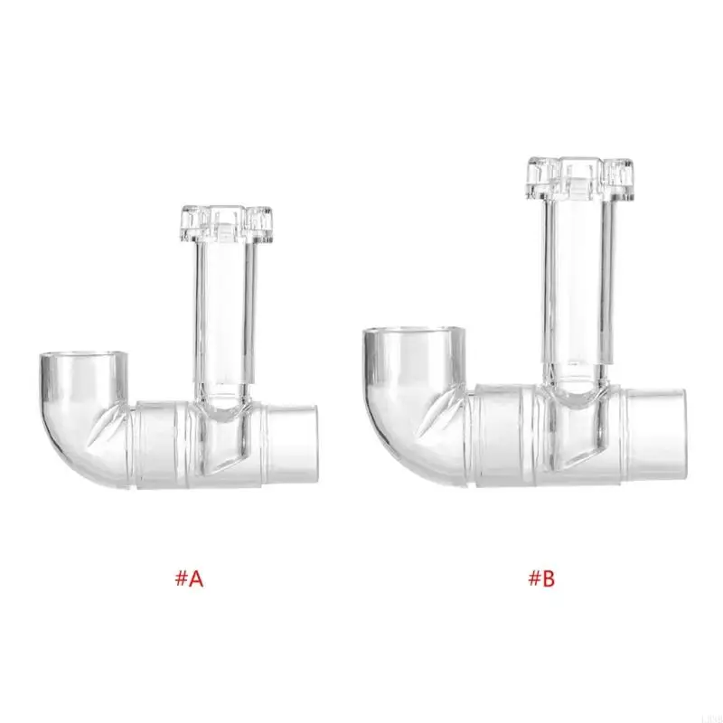 L9NB พลาสติก Aquarium Skimmer ท่อใส Spin พื้นผิวไหลออกกรองสำหรับถังปลา Aquarium อุปกรณ์ทำความสะอาด