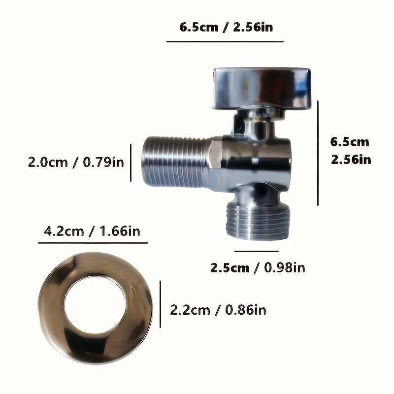 Angle Valve Faucet Inlet Water Stop Valve Zinc Alloy Toilet Filling Angle Valves Heater Faucet For Bathroom Accessories