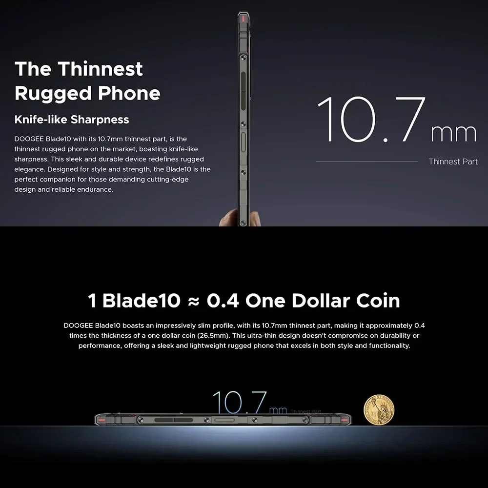 DOOGEE BLADE 10 Rugged Phone 6.56