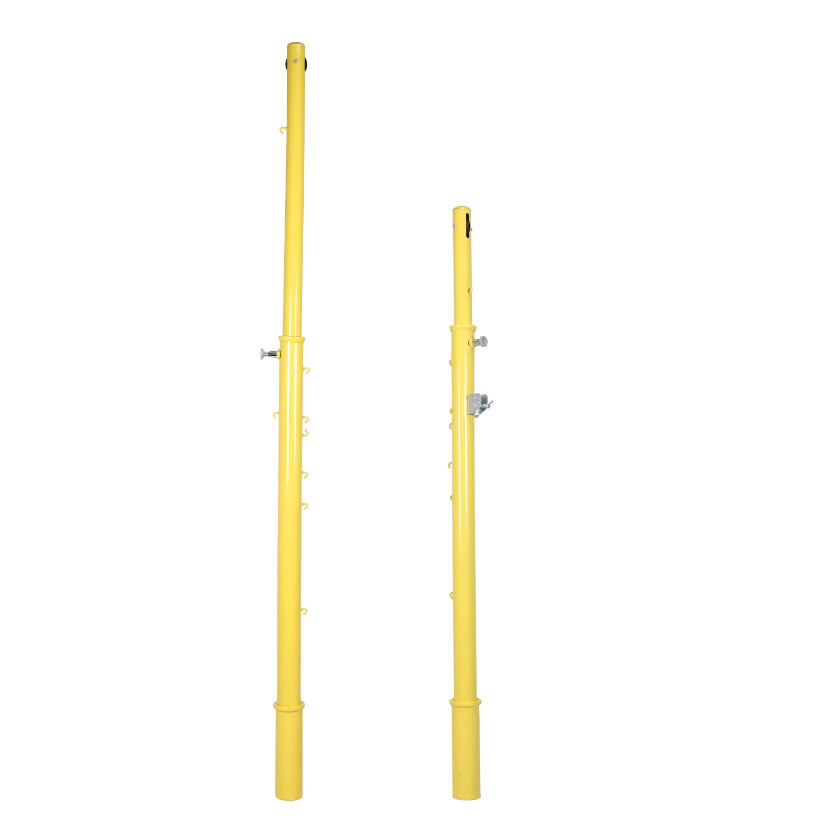 

Съемный стальной волейбольный столб с креплением в грунт, регулируемый по высоте (от 1,5 м до 2,4 м), для взрослых, стадионов и садов