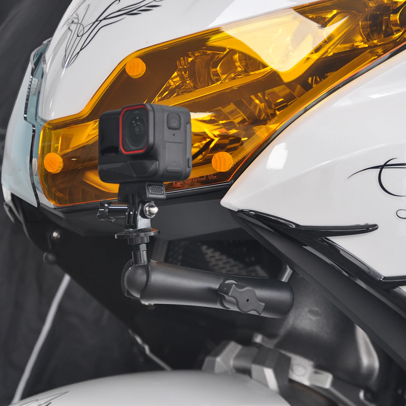PANICAL Motorcycle Sports Camera Stand Base for Honda GoldWing GL1800 DCT F6B 2018-2026 Under Rearview mirror/headlight support