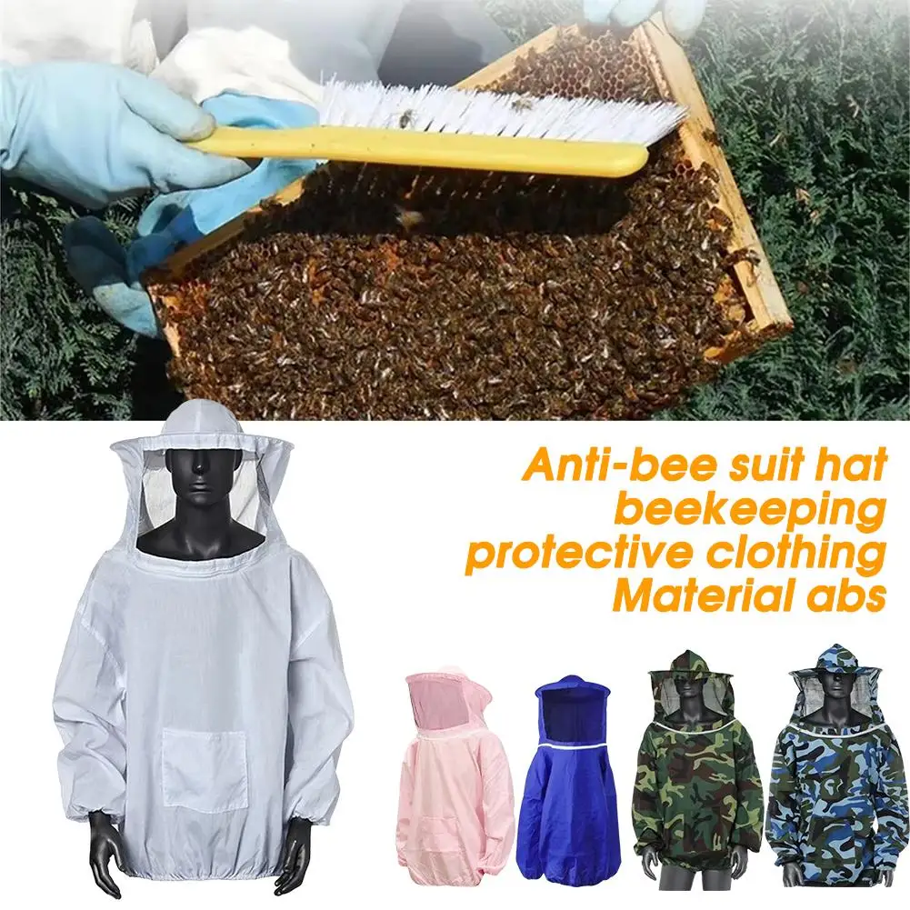 Beekeeping Tools Bee-proof Clothing White Anti-bee Clothing Bite Clothing Hooded Farming Protective Equipment Beekeeping R1Z7