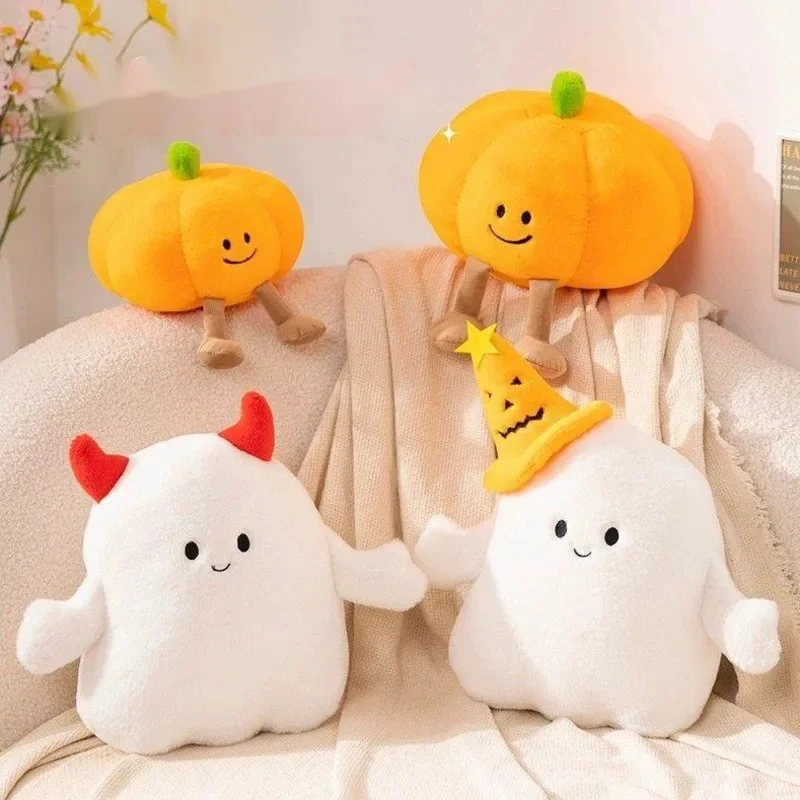 Pumpkin Devil Ghost Pillow Doll Devil Ghost Pillow Smile Pumpkin Decoration Plush Toy PPcotton Super Soft Cushion Pumpkin Doll