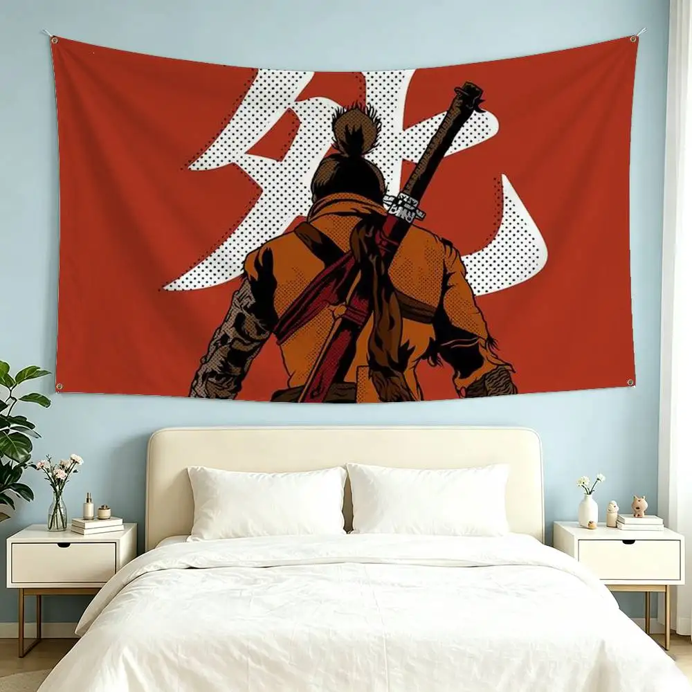 Game Sekiro Shadows Die Twice Flag Suitable For Party Club Outdoor Interior Wall Decoration Banner Fans Gift