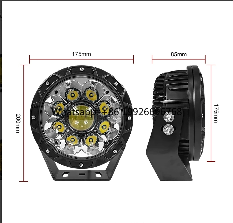 

7inch 110W 6000K Auxiliary Light Led Headlights Car Led Lights Truck Lights