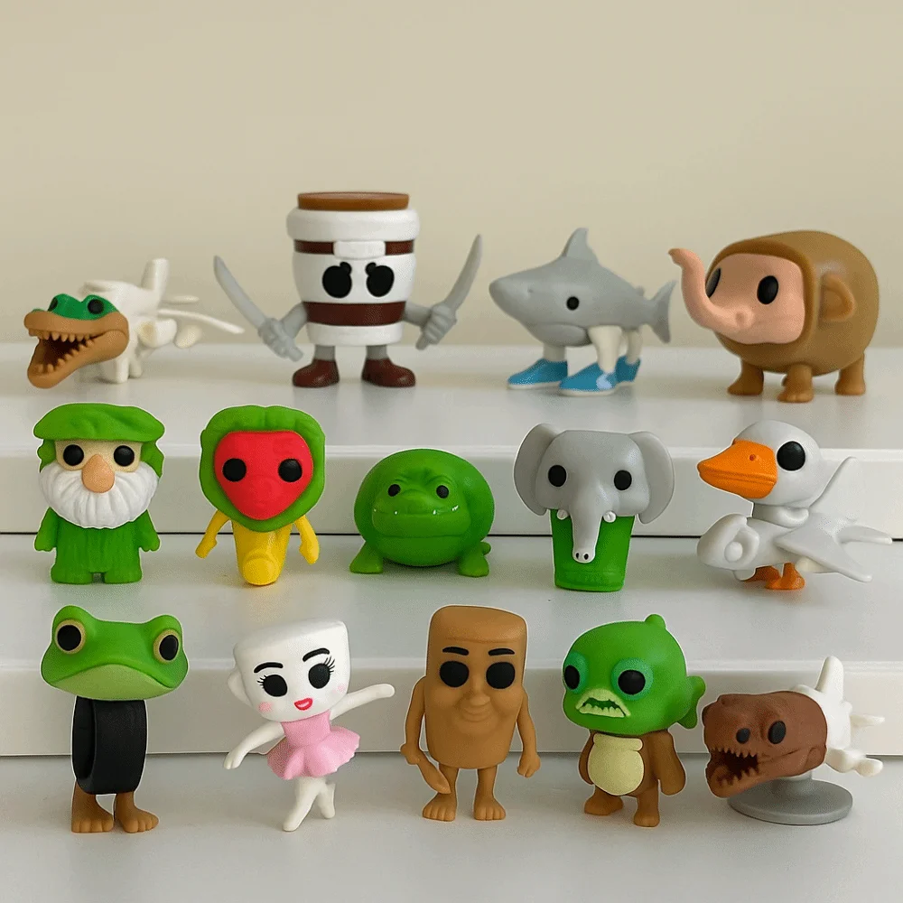 

14pcs Model Tung Sahur Figure Toy BombardinoCrocodilo Shimpanzini Mini Tralalero Tralala Action Figures Ornament Sensory Toy