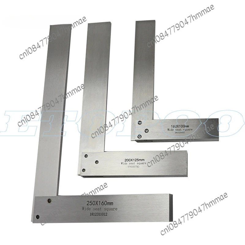 Wide Seat Square Stainless Steel L-Square 90-Degree Wide Seat L-Square Thickened Esquadro L-Shaped Plate Guiding Rule