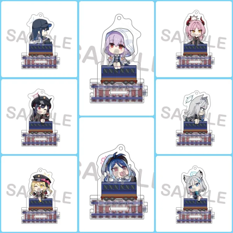 Blue Archive GAMNE 10CM An adorable acrylic Acrylic figure stand Cosplay Toy Birthday Gift Ornament keychain Festival