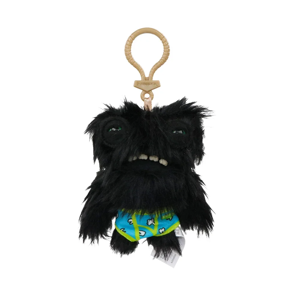 Fuggler pluche poppen sleutelhanger lelijke grijns tanden monster hanger Fugg brede ogen Weirdo zwarte grappige zachte rugzak sleutelhanger geschenken 11CM