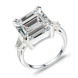 Luxury Silver Color Engagement Rings for Women Anniversary Gift Christmas Gift Jewelry Personalized Wholesale R4337